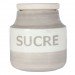 Matin - Pot à sucre en faience bicolore (11w13cm)
