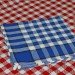Carreaux normands - Nappe carreaux blancs et bleus, rectangle