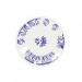 Evora  - Assiette  plate bleu grec en faience (par6) 