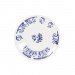 Evora  - Assiette  plate bleu grec en faience (par6) 