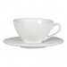 Capucine - Tasse dejeuner en faience blanche ( par 2)