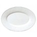 Constance  -  plat  ovale  blanc 35cm en faience 