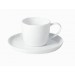 Crumple  - Tasse à thé porcelaine froissée  blanche (par6) 