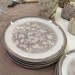 Pommier - Assiette creuse gris et fleurs de pommier en porcelaine (par2)