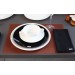 Cuivre - Set de table cuivre en pvc (par6)