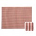 Zip- Set de Table Textilène Rayé Rouge/Blanc 46x33 cm (par4)