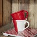 Duplicité - Tasse bi-colors  rouge  et creme 20cl (par2)